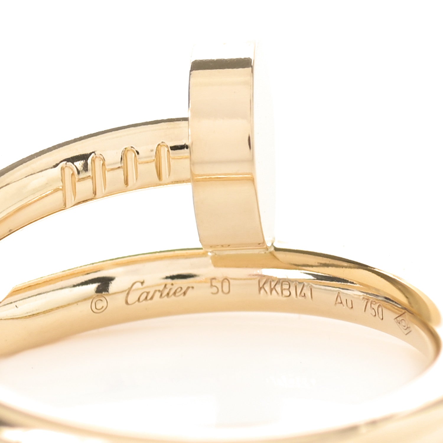 Cartier 18K Yellow Gold Juste Un Clou Ring 50 5.25 4 of 7