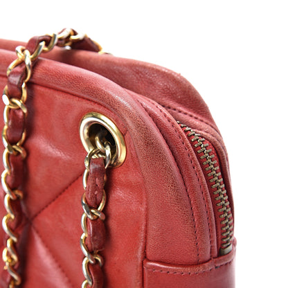 Chanel Lambskin Quilted Crossbody Red 23 of 24