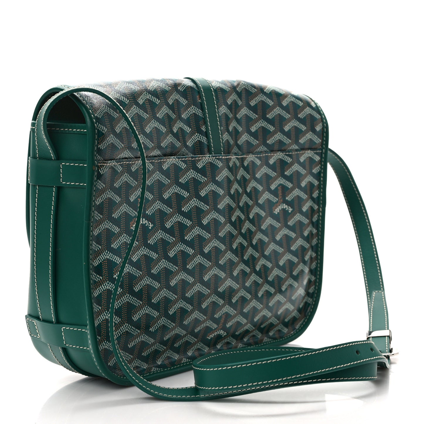 Goyardine Belvedere II MM Messenger Bag Green