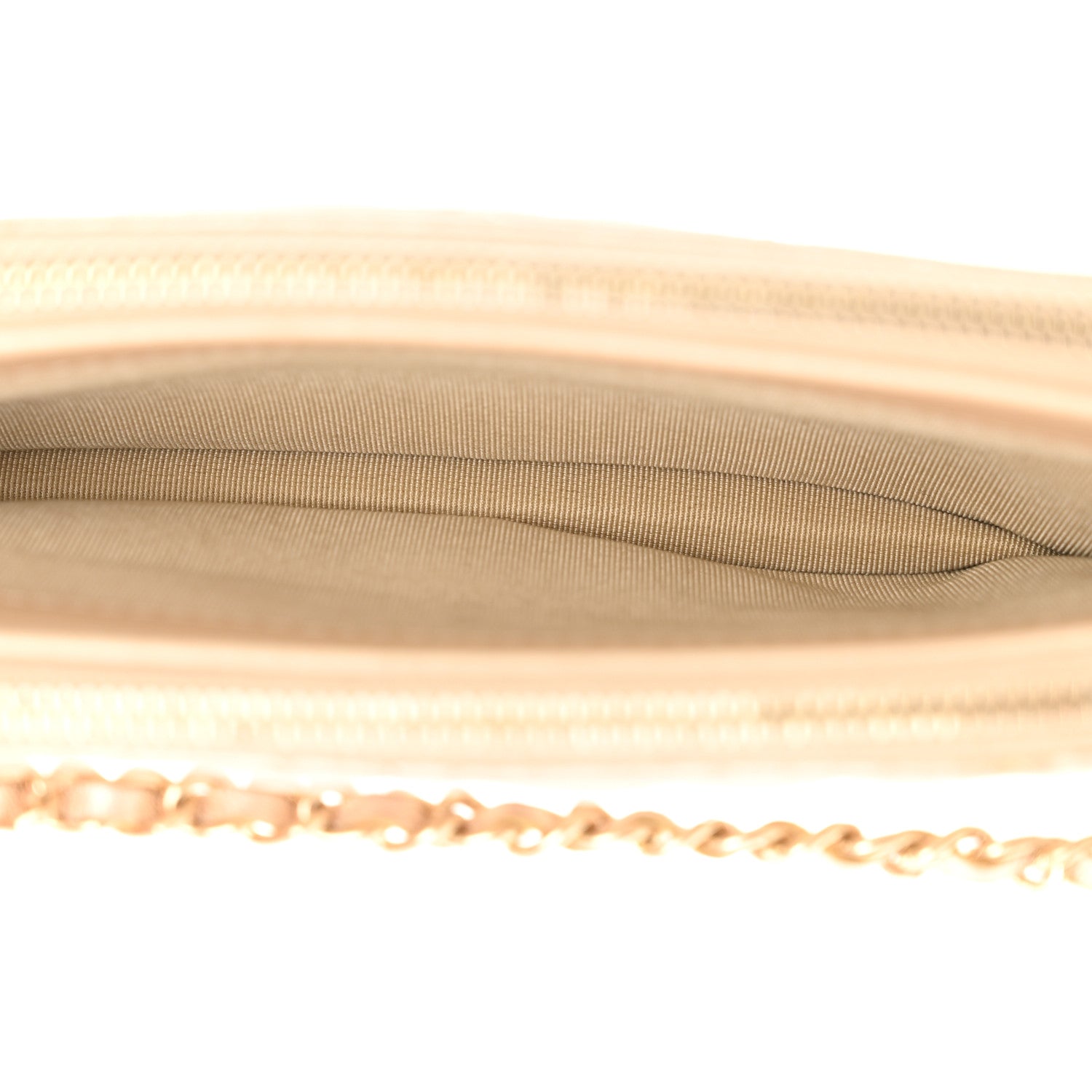 Chanel Metallic Lambskin Quilted Small Clutch With Chain Gold 5 of 13