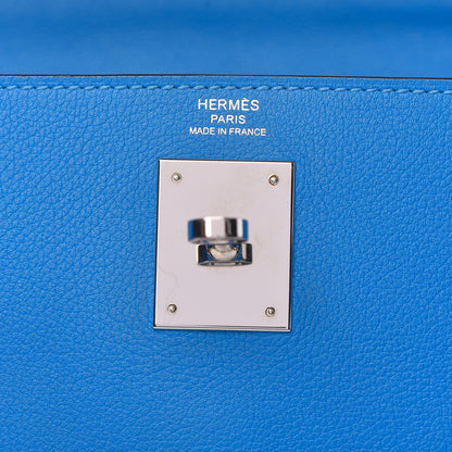 Hermes Evercolor Kelly Retourne 28 Bleu Hydra 25 of 41