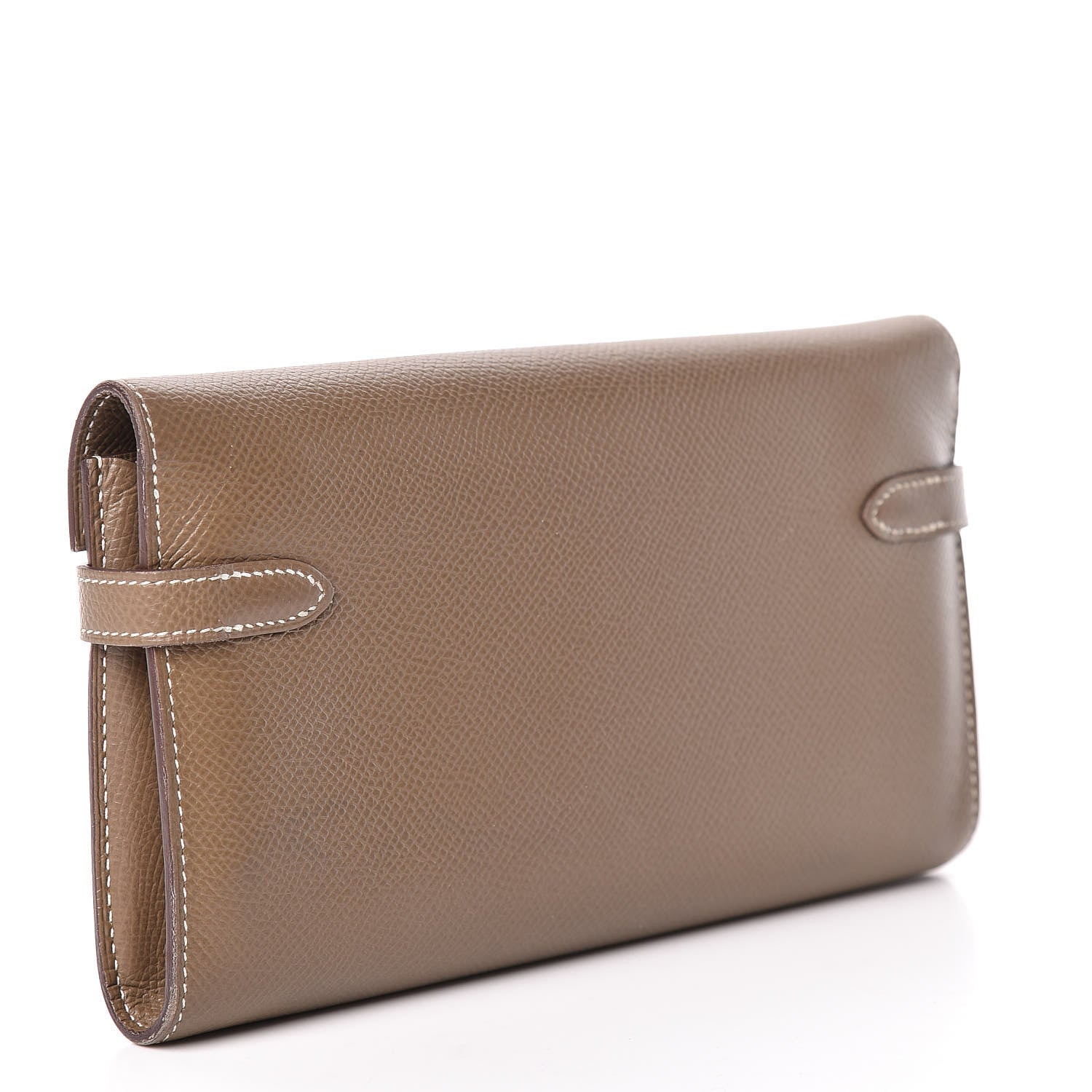Hermes Epsom Kelly Longue Wallet Etoupe 3 of 15