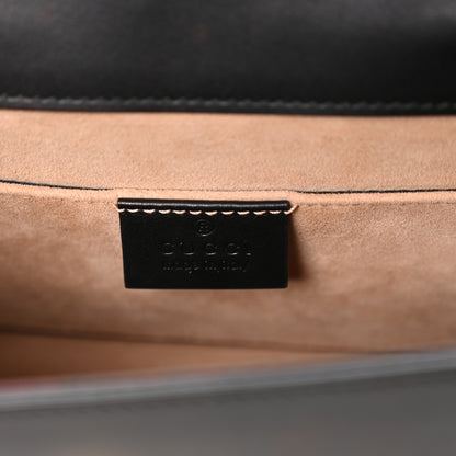 Gucci Calfskin Mini Sylvie Top Handle Bag Black 6 of 11