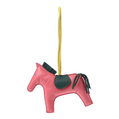 Hermes Milo Lambskin Grigri Rodeo Horse Bag Charm GM Rose Azalee Malachite Lime Celeste 1 of 3