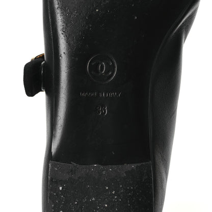 Chanel Lambskin Mary Jane Flats 36 Black 9 of 12