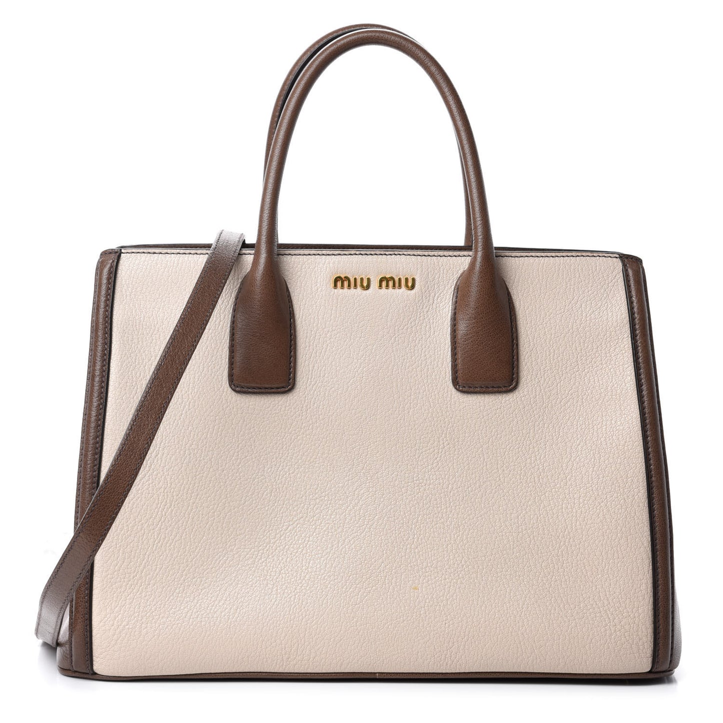 Goatskin Madras Bi-Color Top Handle Tote Talco Bambu