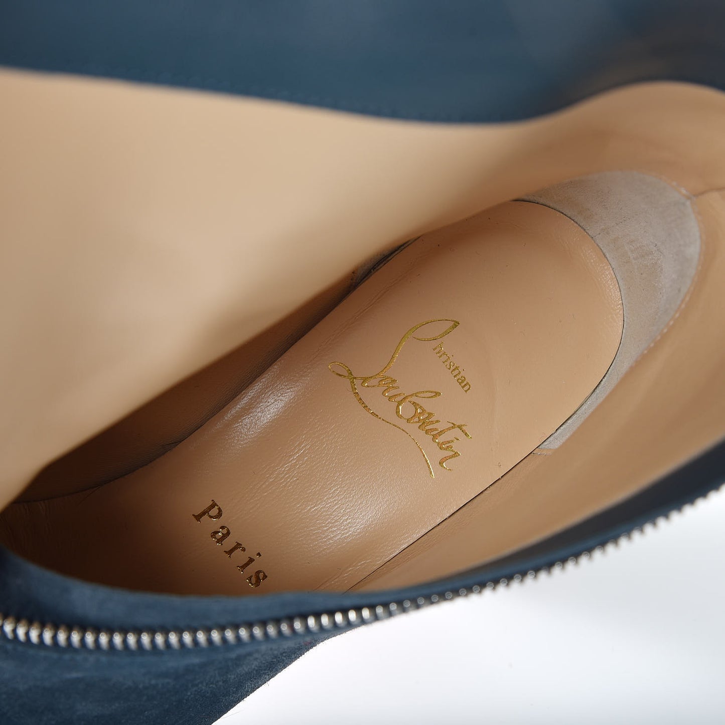 Veau Velours Birgitta 100 Zip Around Ankle Bootie 35.5 Tempete