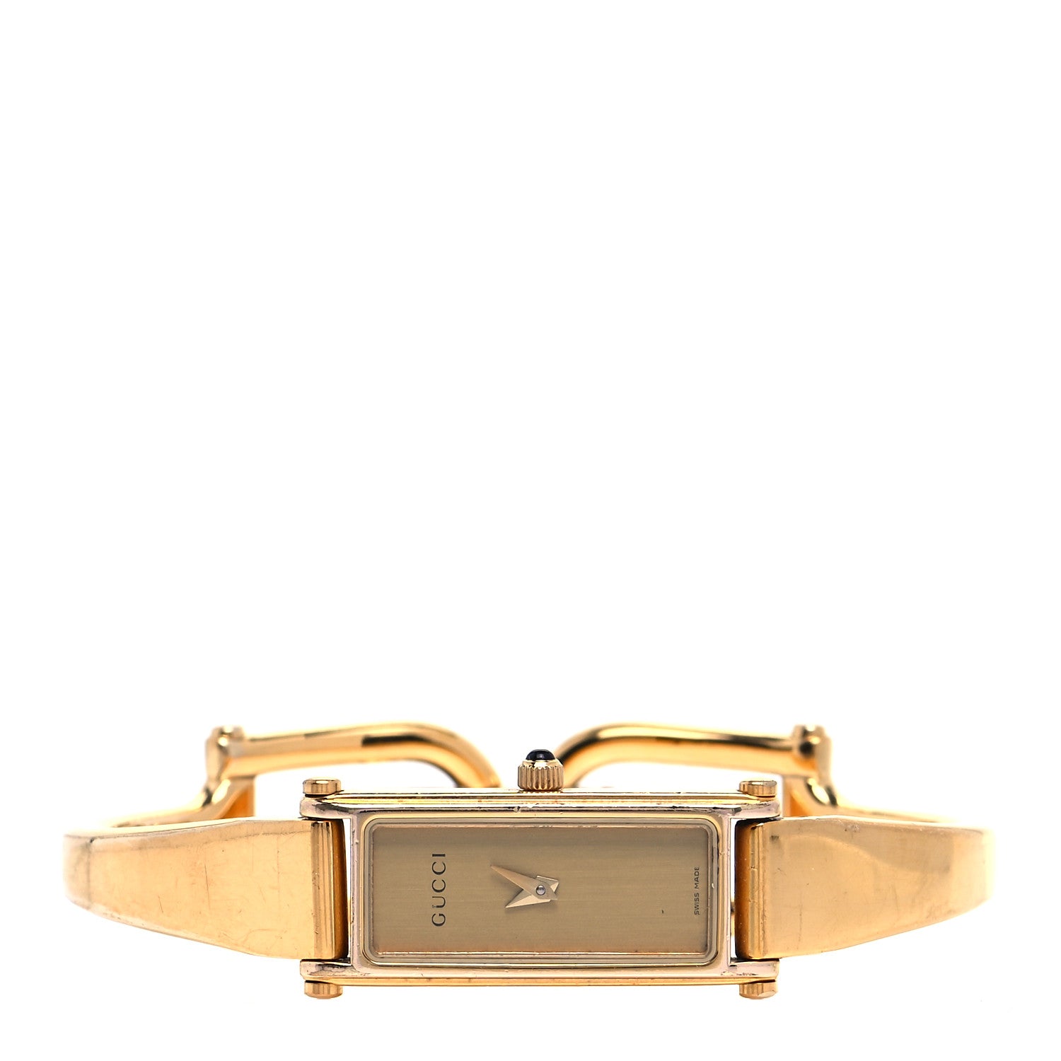 Gucci Stainless Steel 12mm 1500L Horsebit Quartz Watch Gold 2 of 4