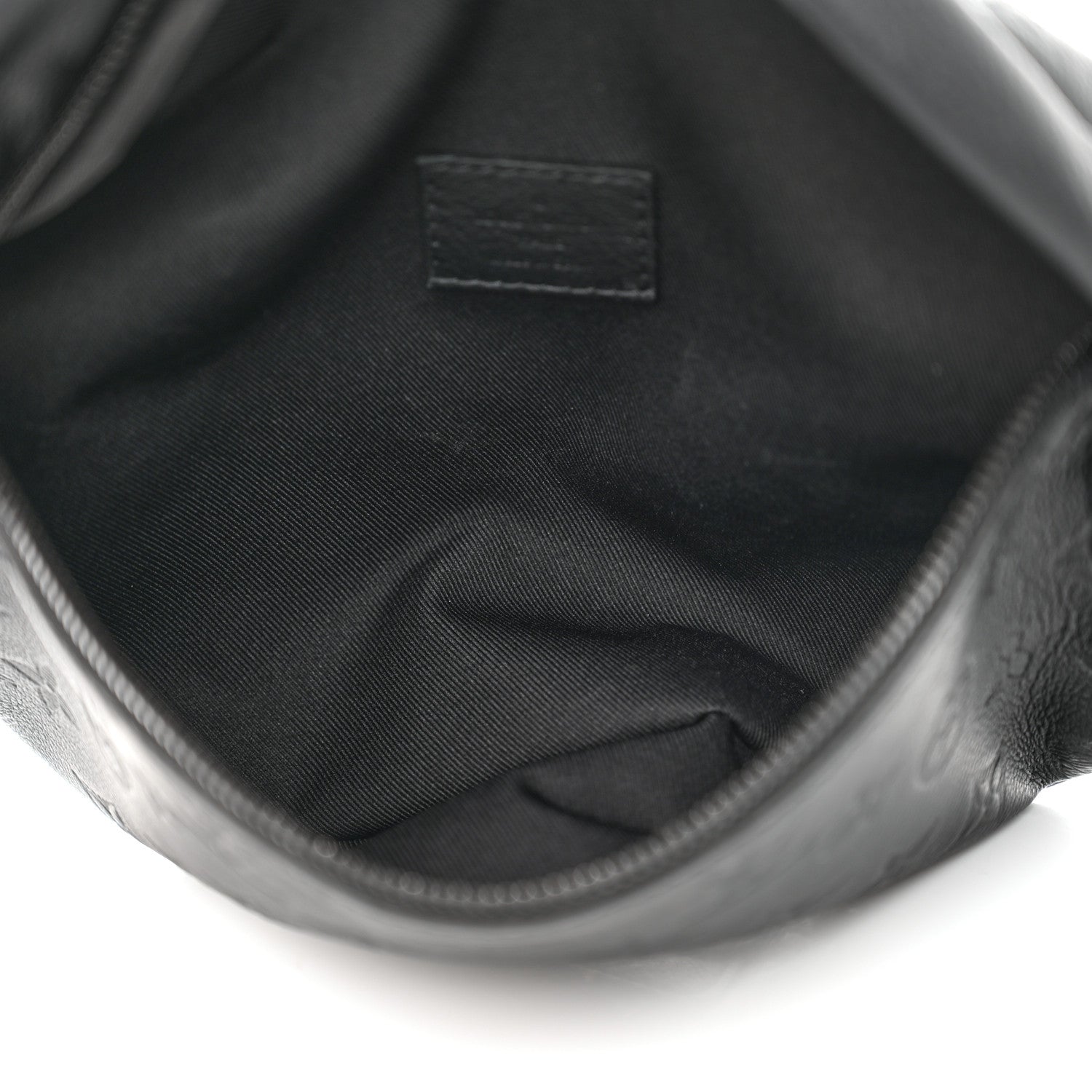 Louis Vuitton Calfskin Monogram Shadow Discovery Bumbag Black 5 of 9