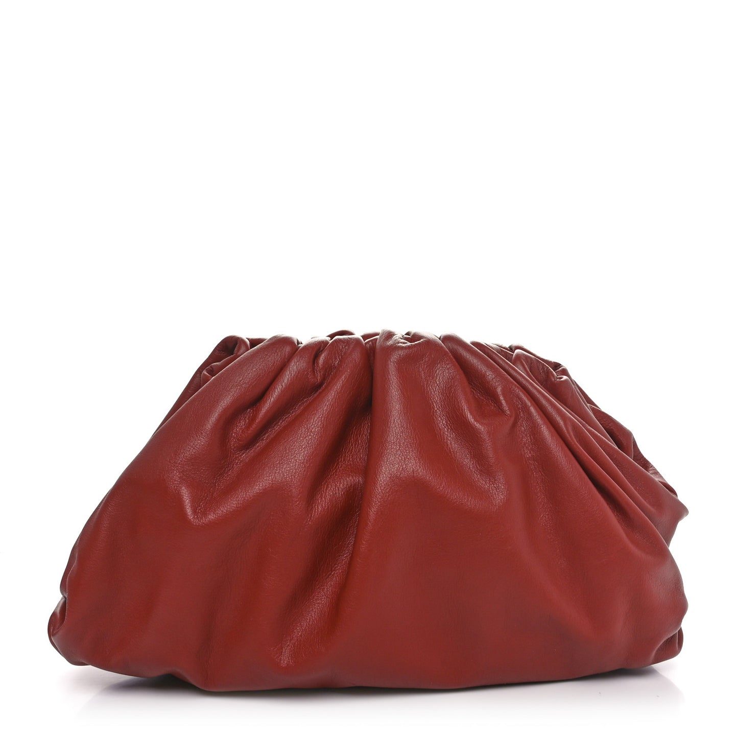 Smooth Butter Calf The Pouch Oversized Clutch Rust