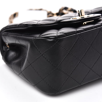 Chanel Lambskin Quilted Mini Square Flap Black 8 of 9