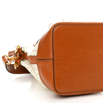 Fendi TPU FF Vitello Aura F is Fendi Grande Mon Tresor Bucket Bag White Cuoio 10 of 15