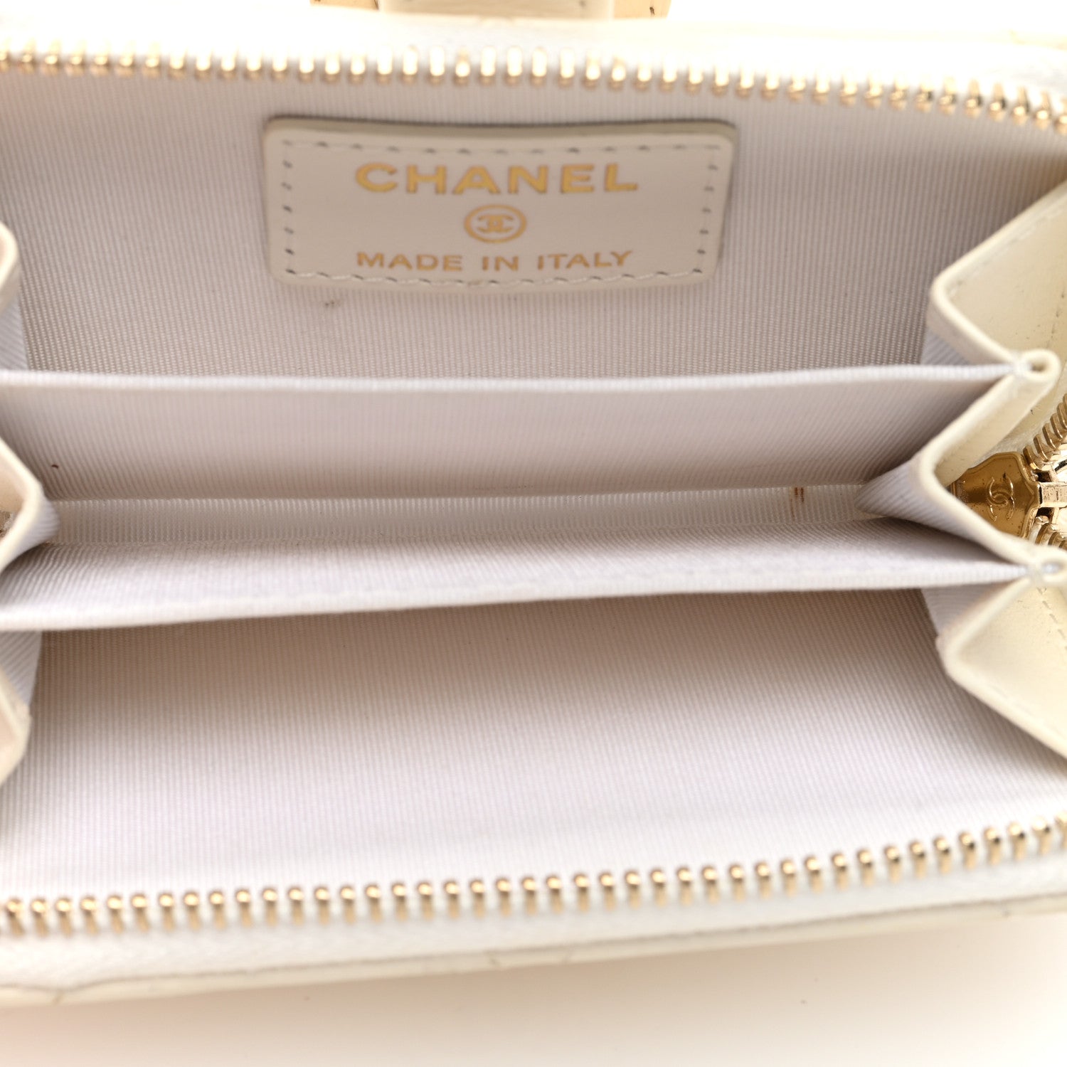 Chanel Shiny Lambskin Coin Purse Bracelet White 5 of 9