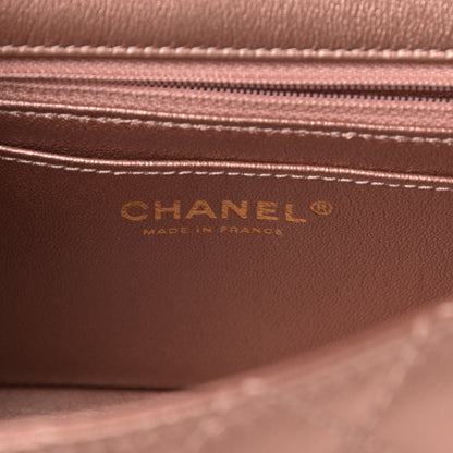 Chanel Metallic Grained Calfskin Quilted 2.55 Reissue Mini Flap Copper Pink 6 of 10