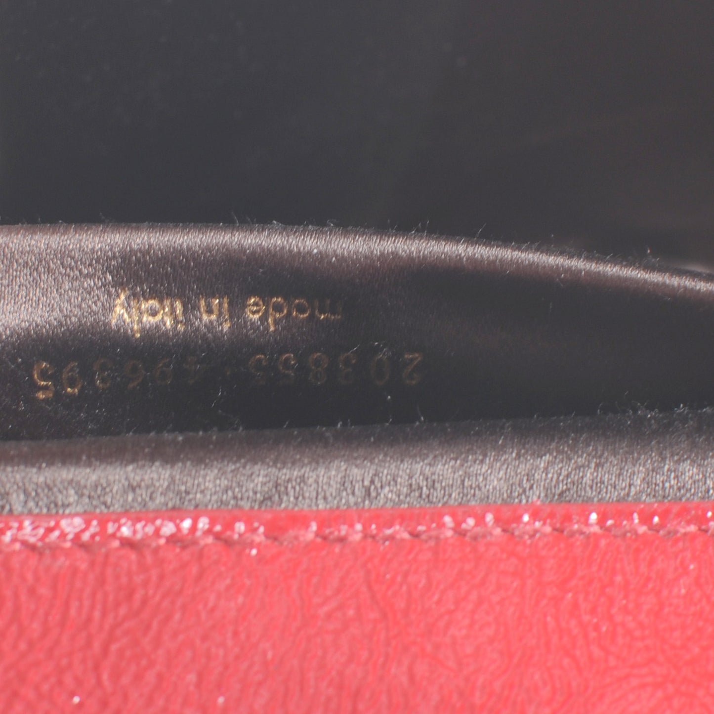 Patent Belle de Jour Clutch Red