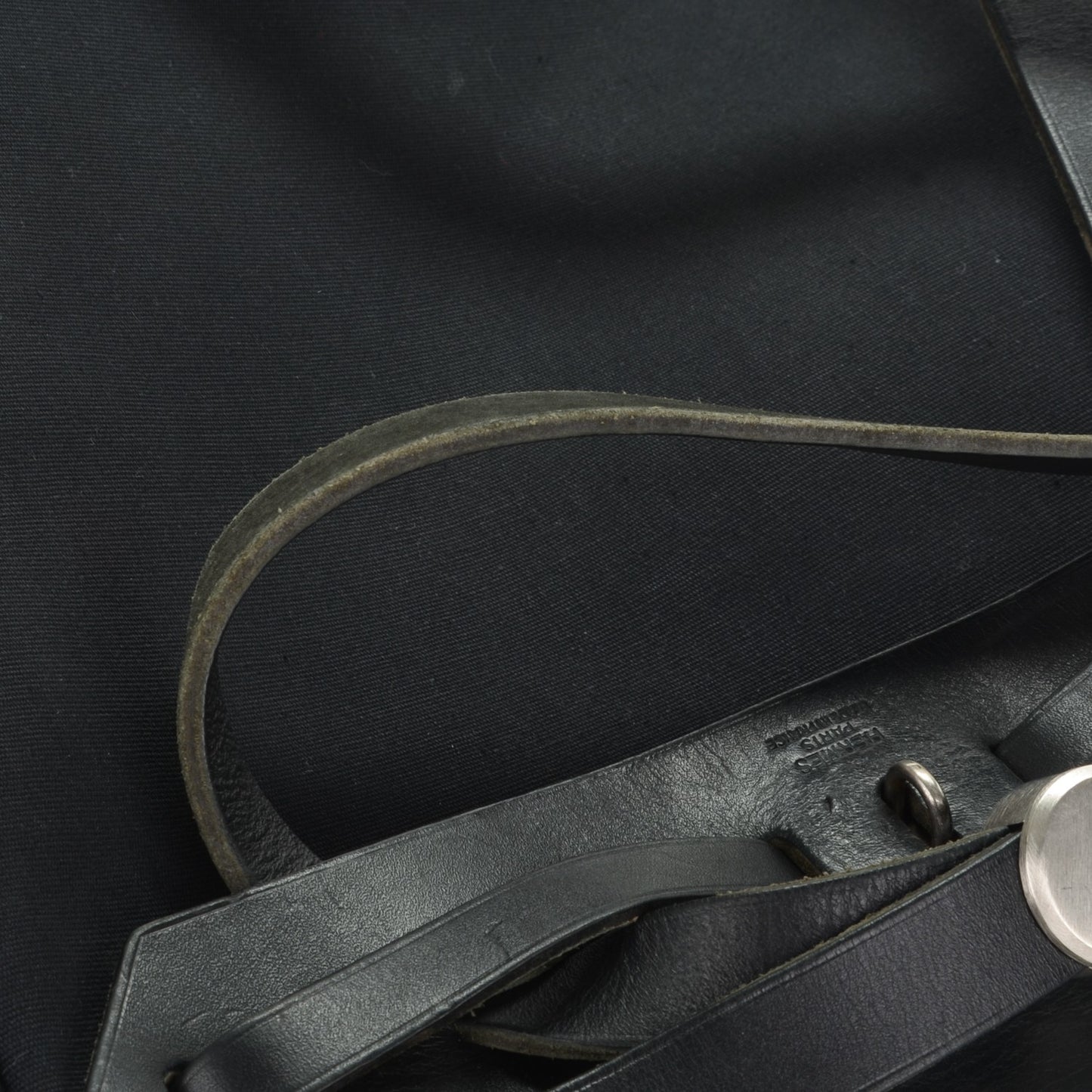 Toile Vache Calfskin Herbag 30 PM Backpack Black
