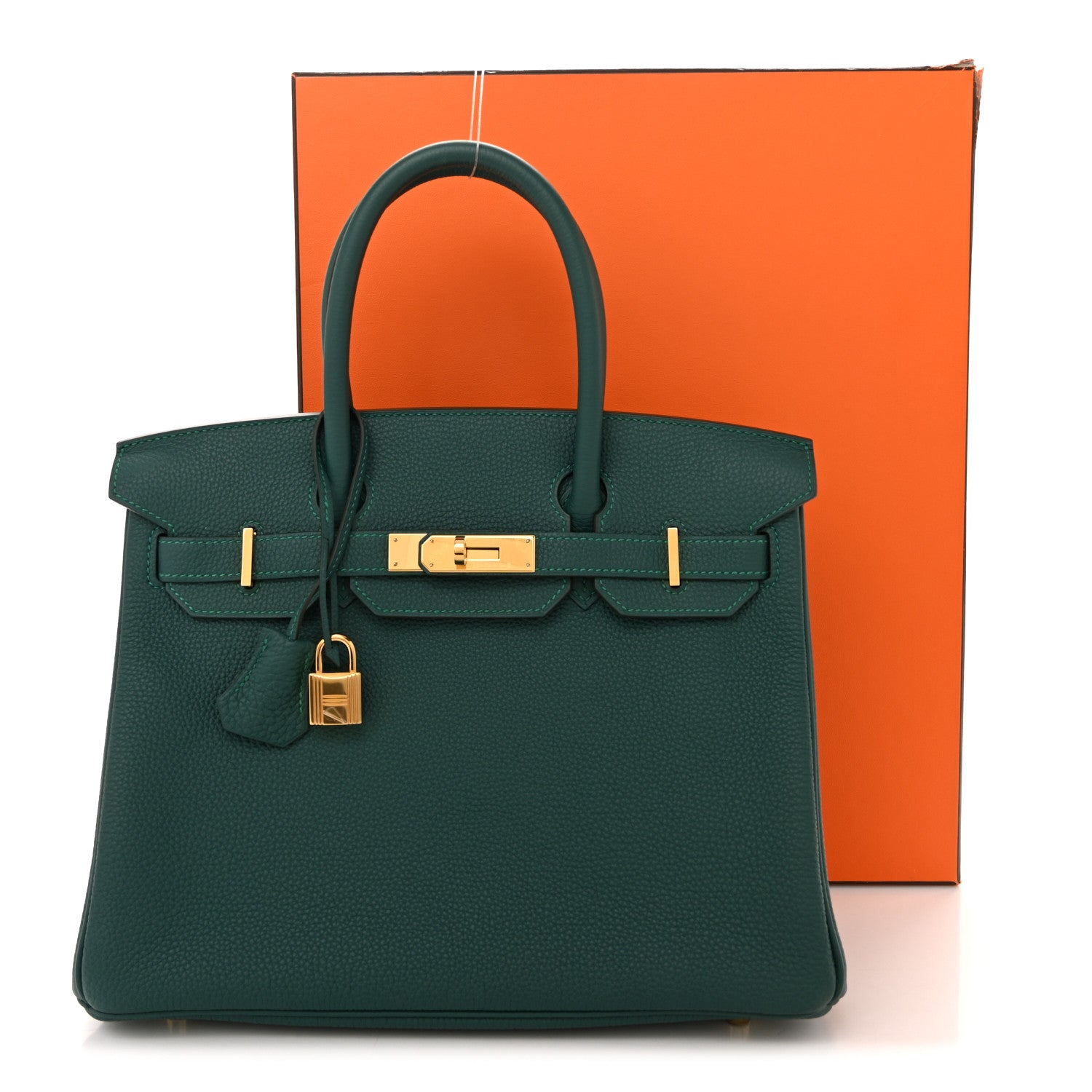 Hermes Togo Birkin 30 Malachite 23 of 23