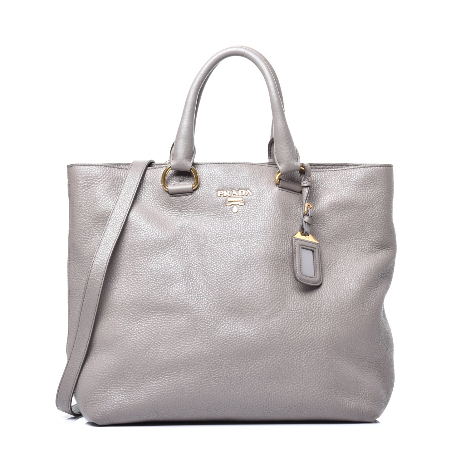 Vitello Daino Large Double Zip Tote Argilla