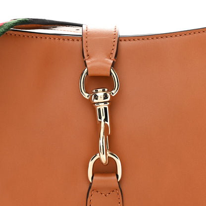 Gucci Ancora Calfskin Jackie Shoulder Bag Harness Brown 8 of 11