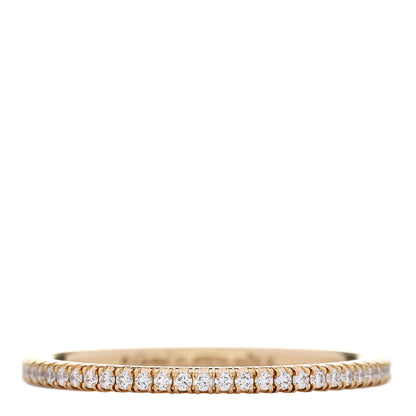 Cartier 18K Yellow Gold Diamond 1.5mm Etincelle de Cartier Wedding Band Ring 61 9.5 1 of 5