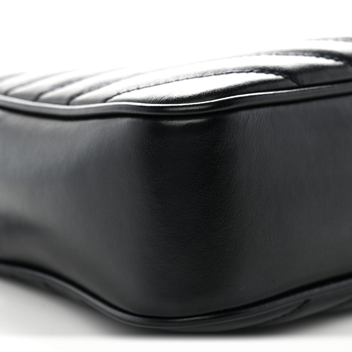 Calfskin Matelasse Monogram Monochrome Lou Camera Bag Black