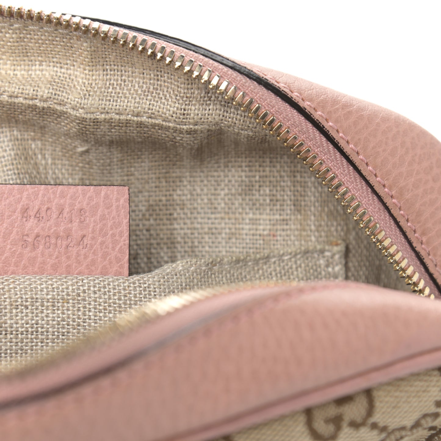 Monogram Mini Bree Messenger Bag Beige Soft Pink