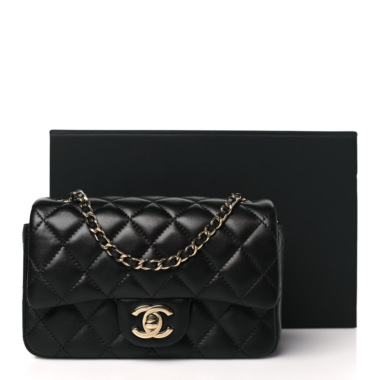 Chanel Lambskin Quilted Extra Mini Flap Black 11 of 11