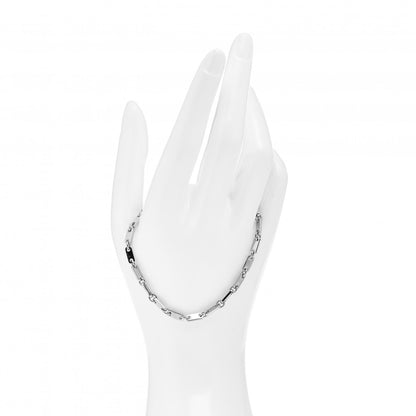 Cartier 18K White Gold 3.5mm Fidelity Link Bracelet 2 of 4