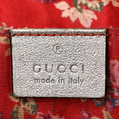 Gucci Laminated Nappa Web Trapuntata Mini GG Shoulder Bag Argento 6 of 11