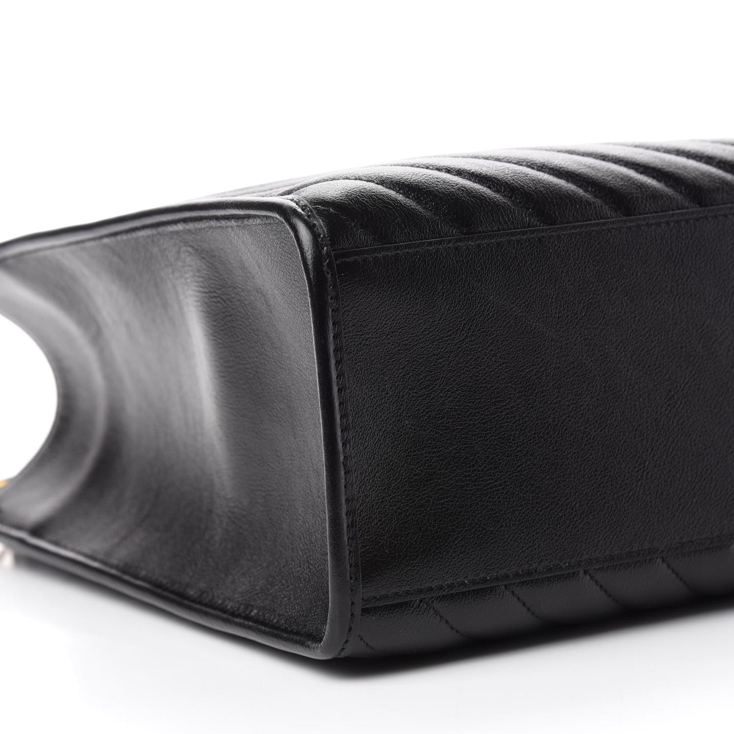 Azalea Calfskin Matelasse Diagonal GG Marmont Tote Bag Black