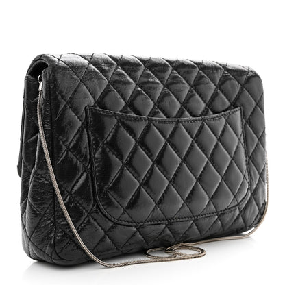 Chanel Iridescent Lambskin Quilted Snake Chain 2.55 Reissue Flap Black 3 of 11