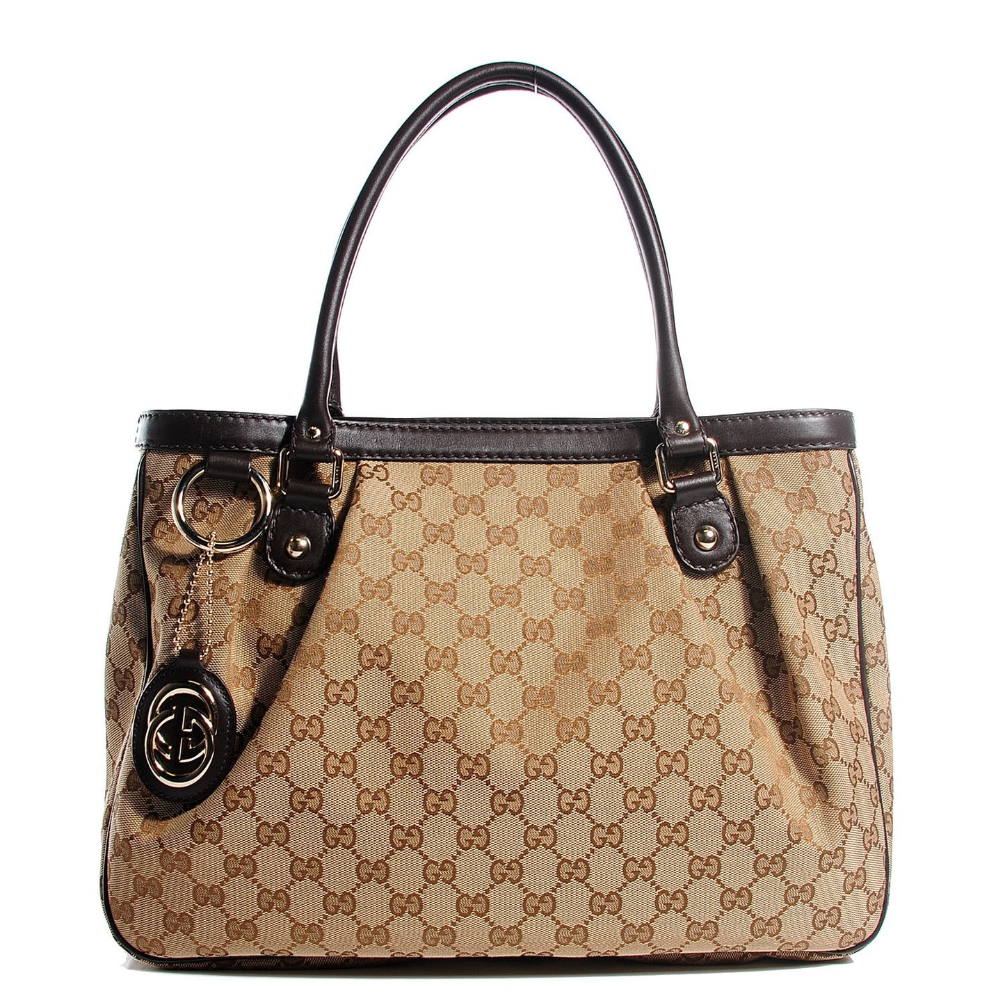 Monogram Medium Sukey Top Handle Tote Brown