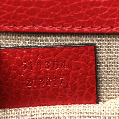 Gucci Dollar Calfskin Small Interlocking G Shoulder Bag Red 8 of 11