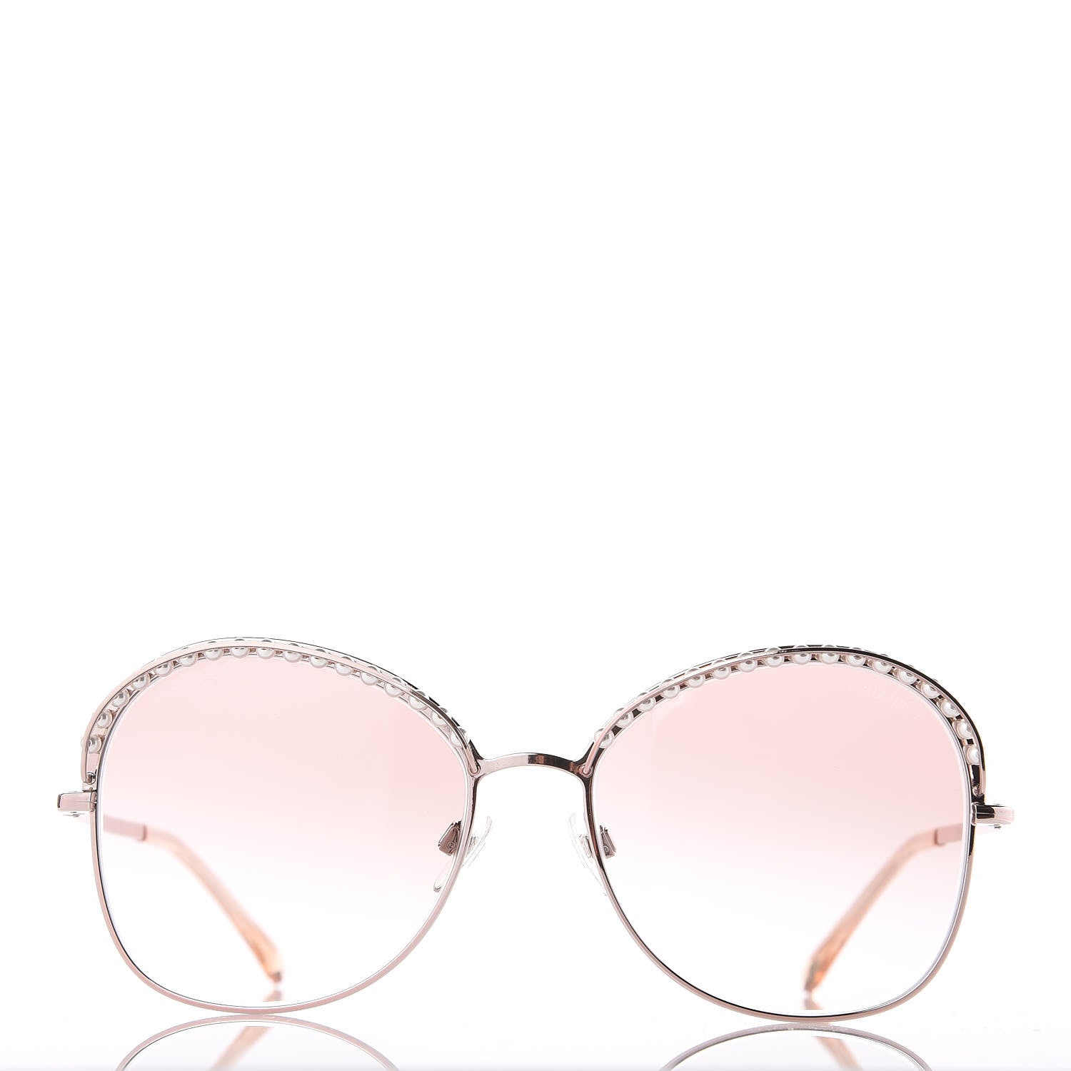 Chanel Pearl Sunglasses 4246-H Pink Gold 3 of 8