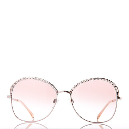 Chanel Pearl Sunglasses 4246-H Pink Gold 3 of 8