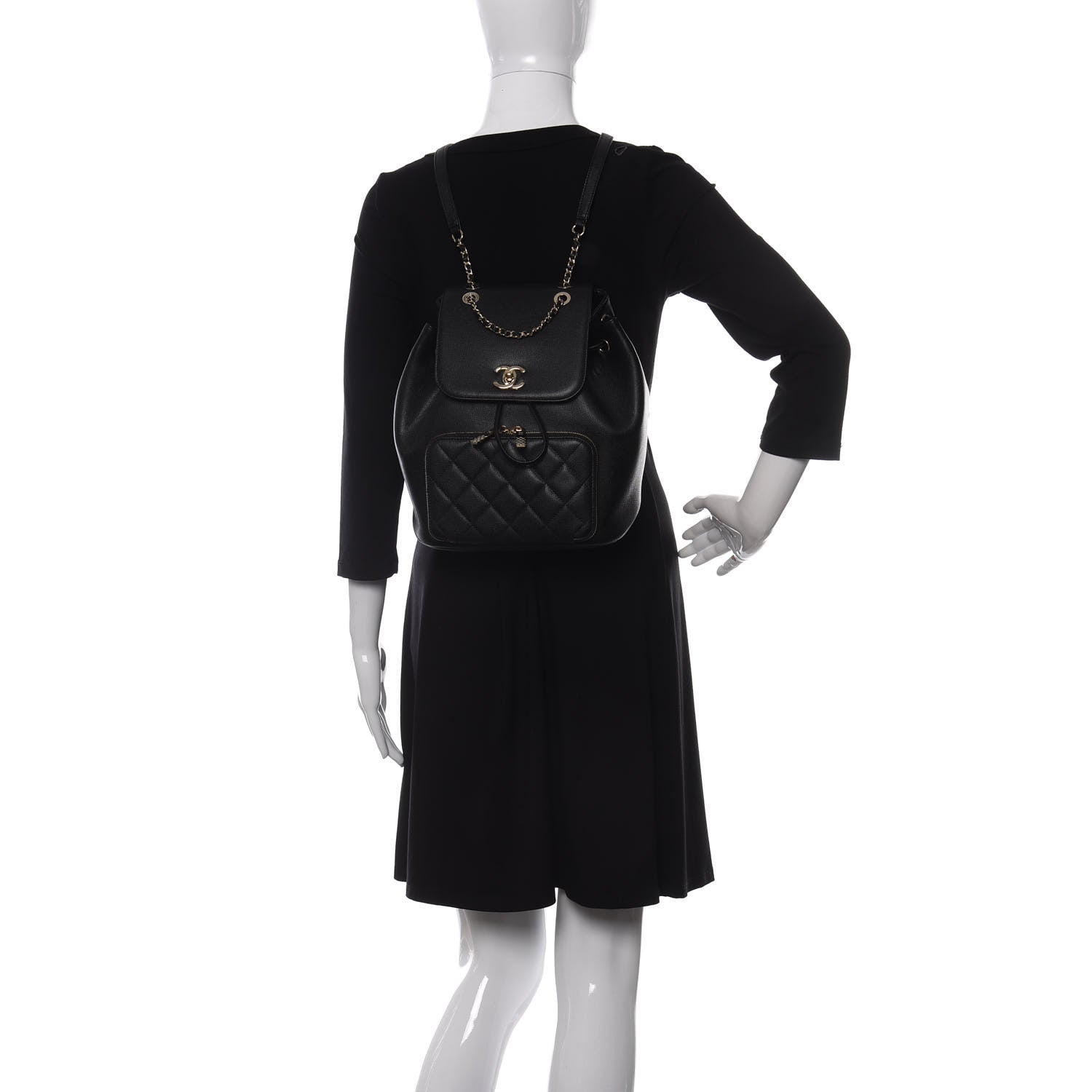 Chanel Caviar Quilted Business Affinity Backpack Black 2 of 13