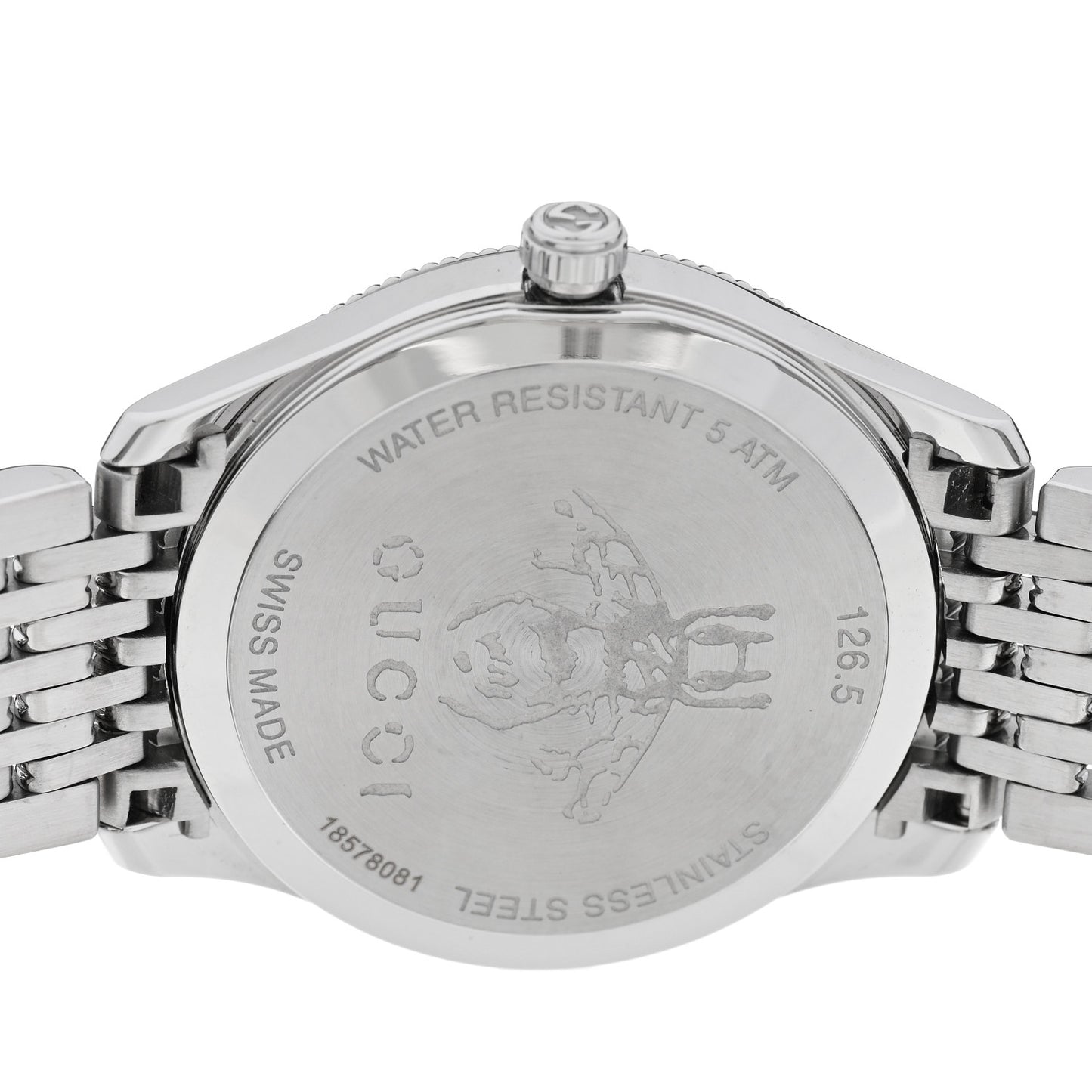 Stainless Steel 29mm G-Timeless Bee Quartz Watch Black