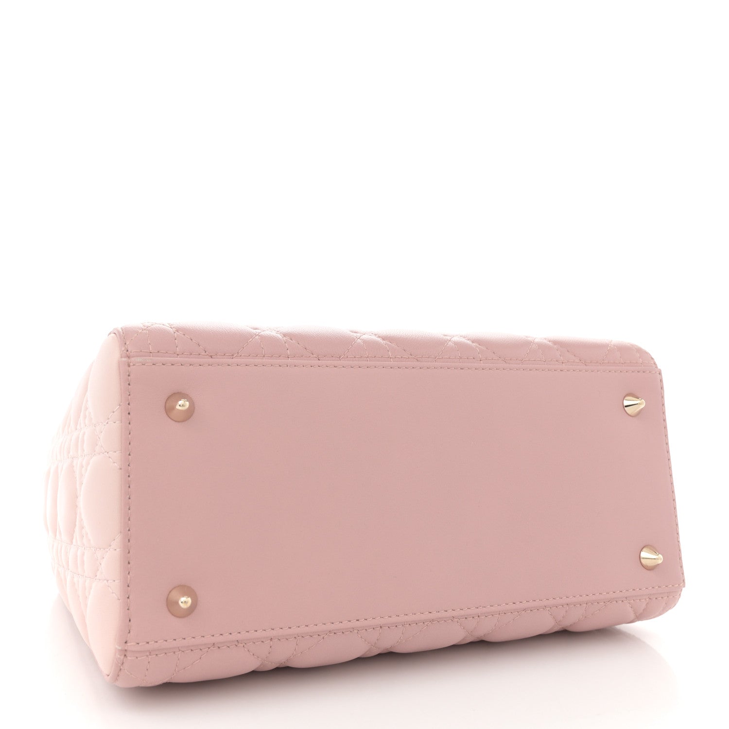 Christian Dior Lambskin Cannage Medium Tri-Color Lady Dior Rose Pale 4 of 14