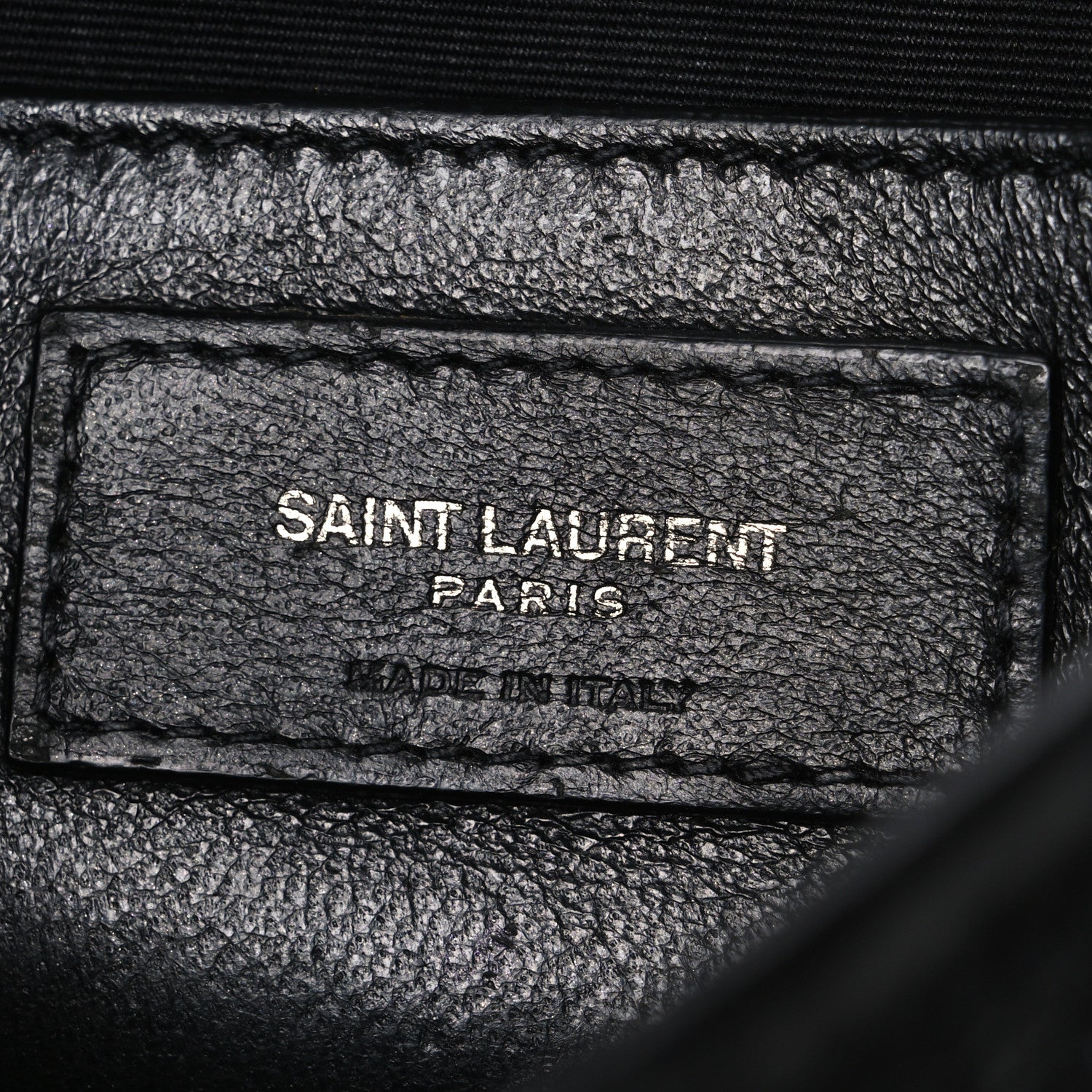 Saint Laurent Crinkled Calfskin Matelasse Monogram Baby Niki Chain Satchel Black 6 of 12