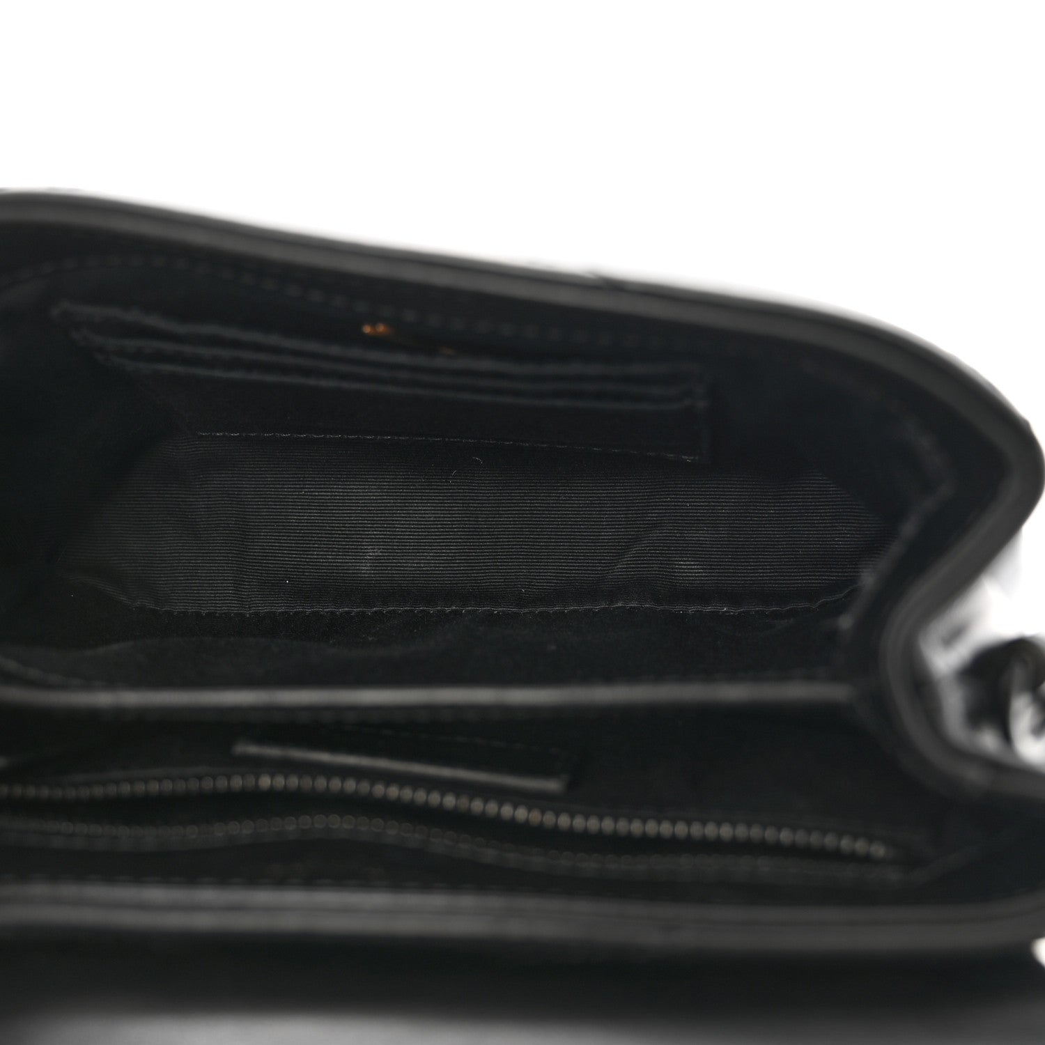 Saint Laurent Calfskin Y Quilted Monogram Monochrome Toy Loulou Crossbody Bag Black 5 of 15