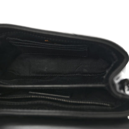 Saint Laurent Calfskin Y Quilted Monogram Monochrome Toy Loulou Crossbody Bag Black 5 of 15