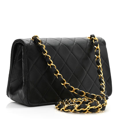 Chanel Lambskin Quilted Small Single Flap Bag Black 3 of 13
