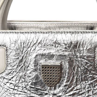 Christian Dior Metallic Calfskin Medium Diorever Flap Silver 10 of 10