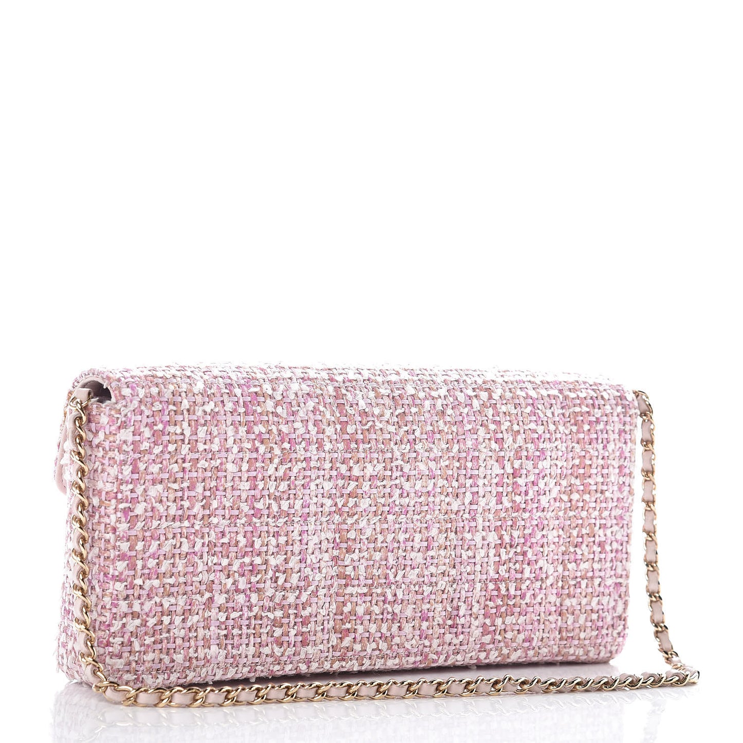 Tweed East West Flap Pink