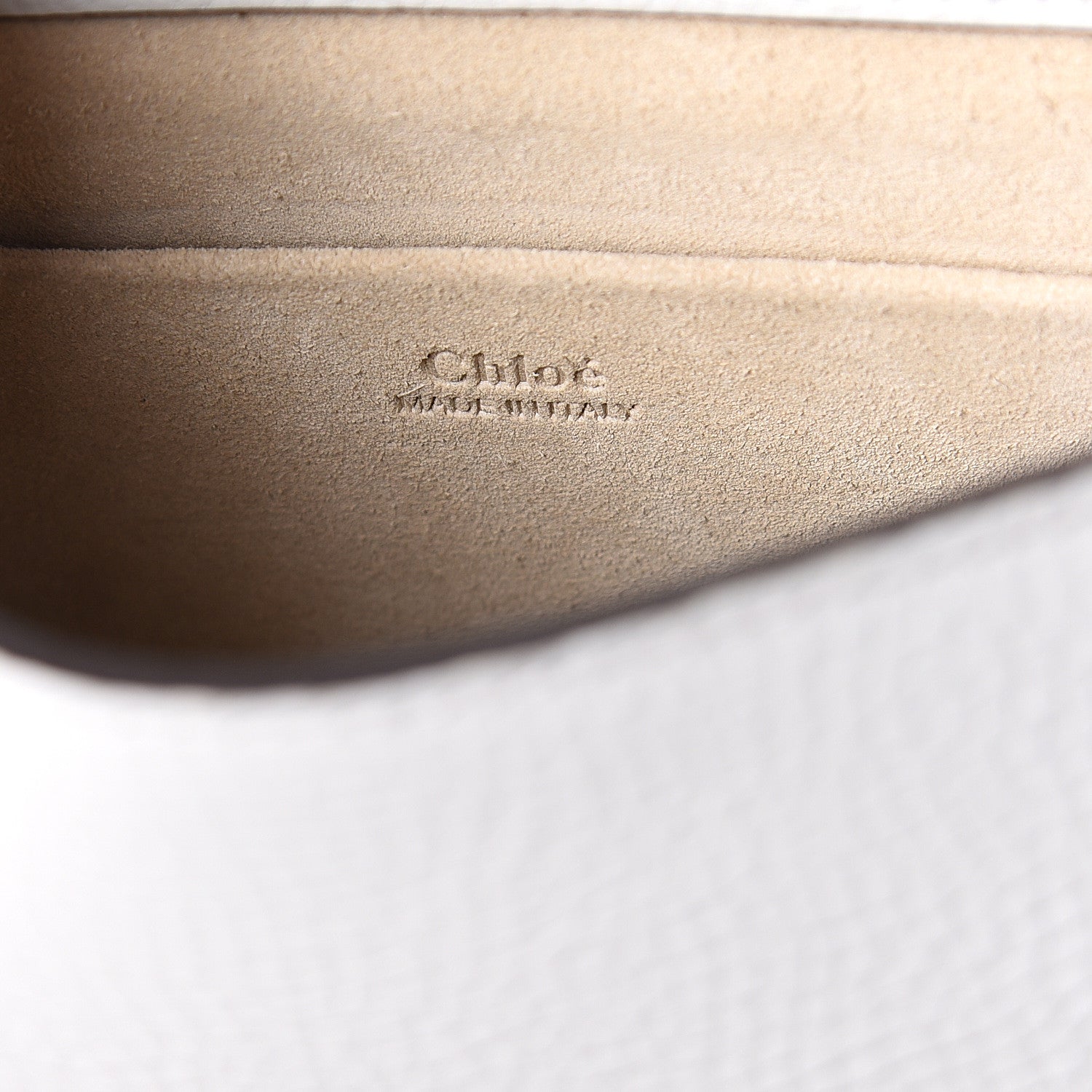 Chloe Calfskin Suede Small Nile Bracelet Bag Airy Grey 5 of 7