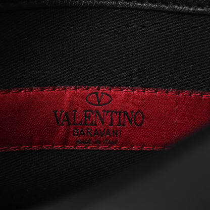 Valentino Garavani Vitello Rockstud Flap Crossbody Bag Black 6 of 11