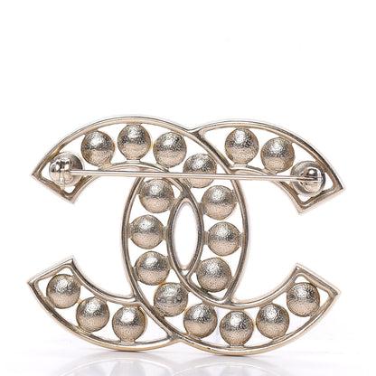 Chanel Pearl CC Brooch Light Gold 3 of 5