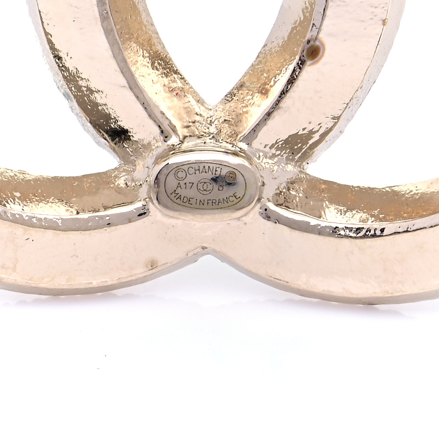 Chanel Baguette Crystal CC Brooch Gold 4 of 6