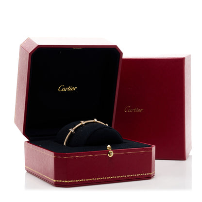 Cartier 18K Pink Gold Diamond Ecrou de Cartier Bracelet 18 4 of 4