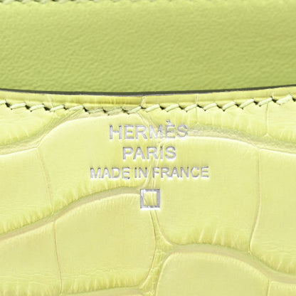 Hermes Matte Alligator Constance 18 Jaune Bourgeon 6 of 11